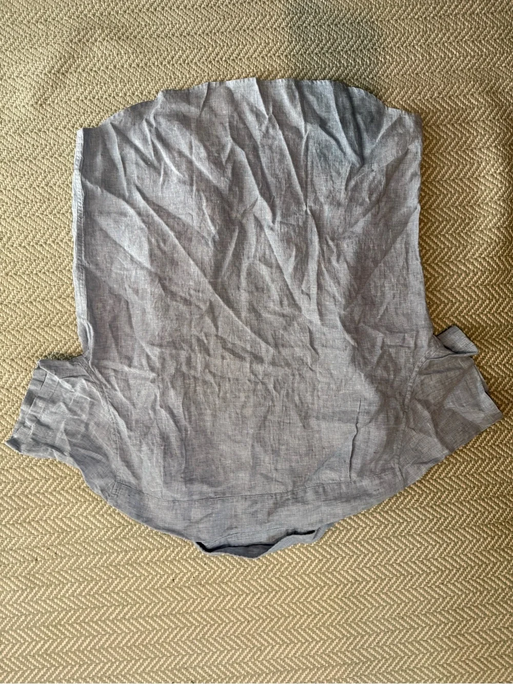 J. Crew Short-sleeve linen-blend shirt size XL